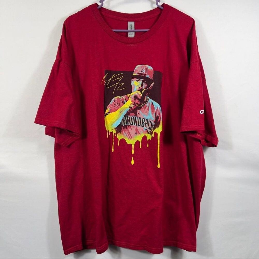 Gildan Red Geraldo Perdomo Arizona Diamondbacks Men's T-Shirt 0704